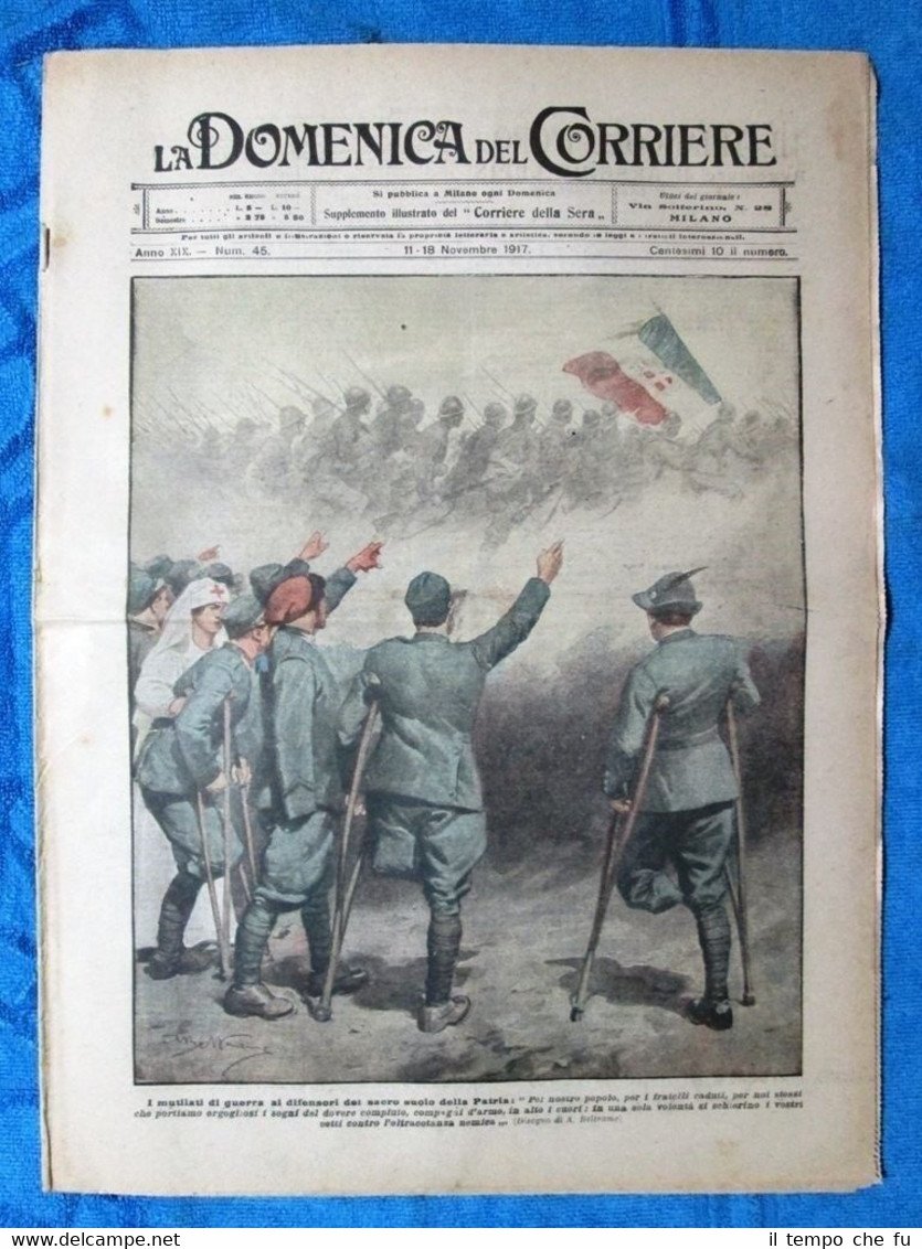 La Domenica del Corriere 18 novembre 1917 WW1 Mutilati - …