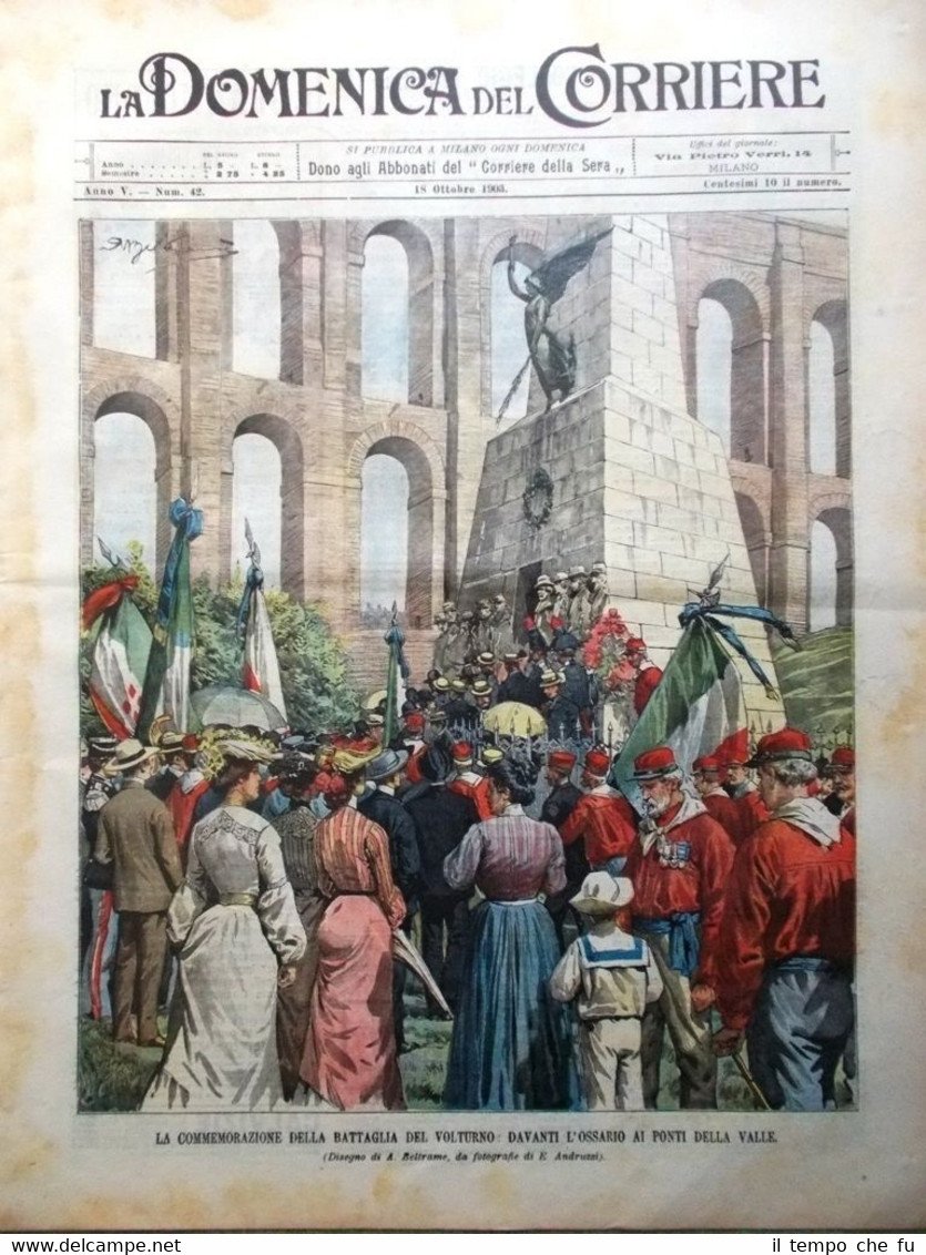 La Domenica del Corriere 18 Ottobre 1903 Apertura Galleria Sempione …