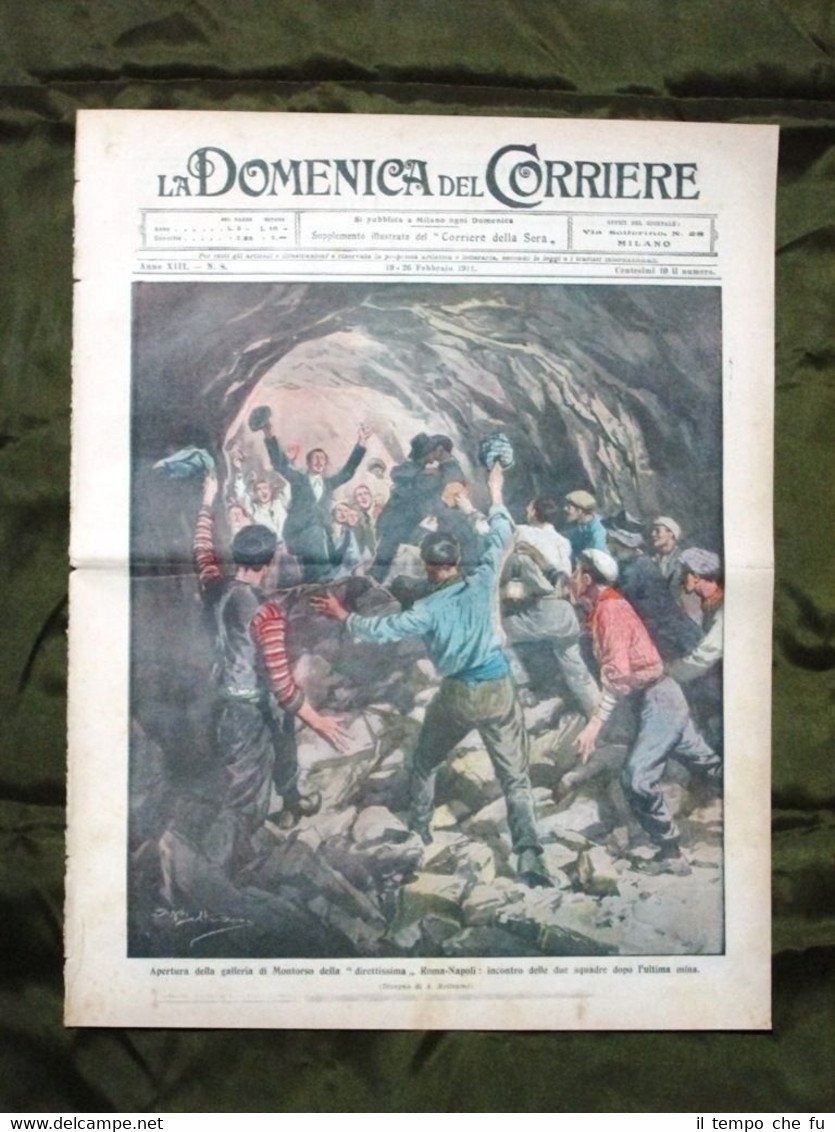 La Domenica del Corriere 19 Febbraio 1911 Galleria Cane Orsa …