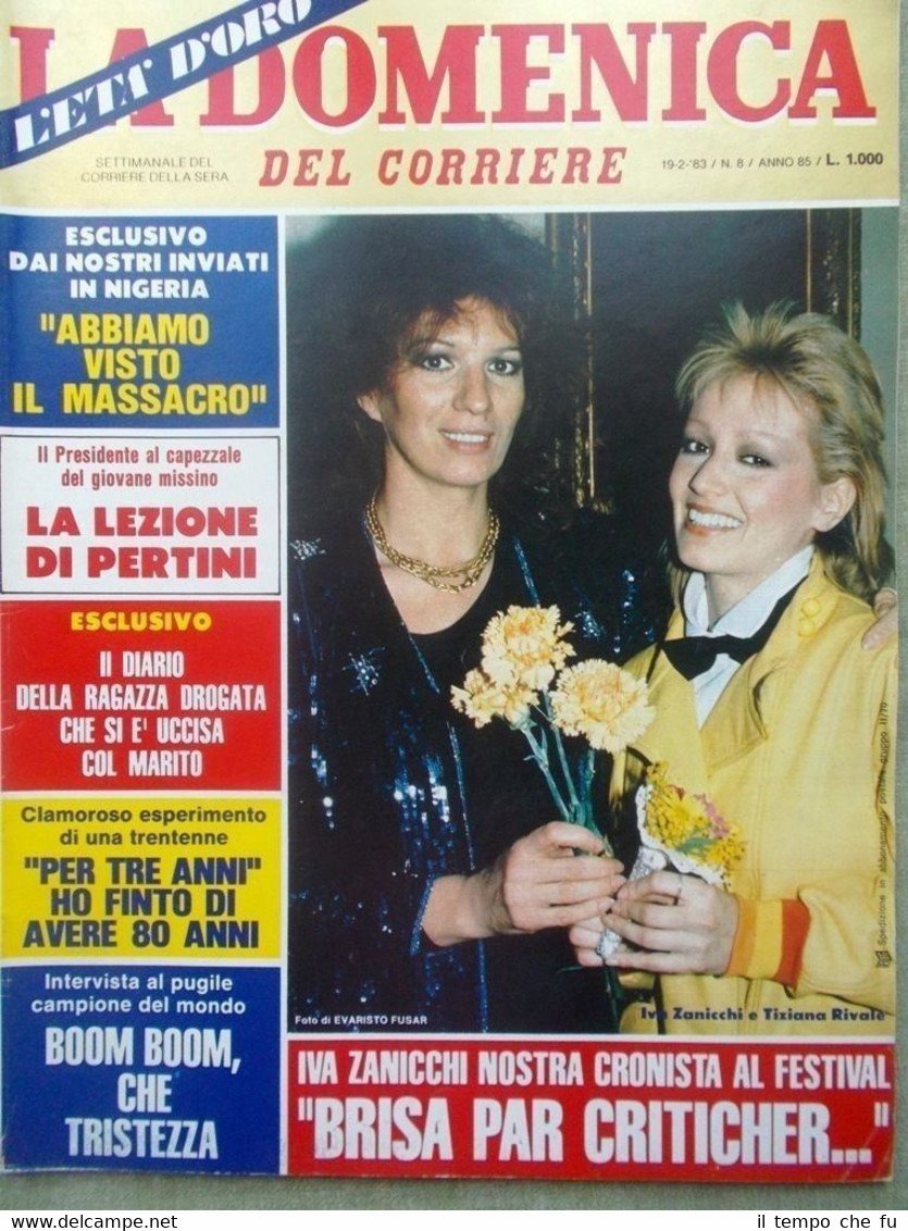 La Domenica del Corriere 19 Febbraio 1983 Carolina Monaco Zanicchi …