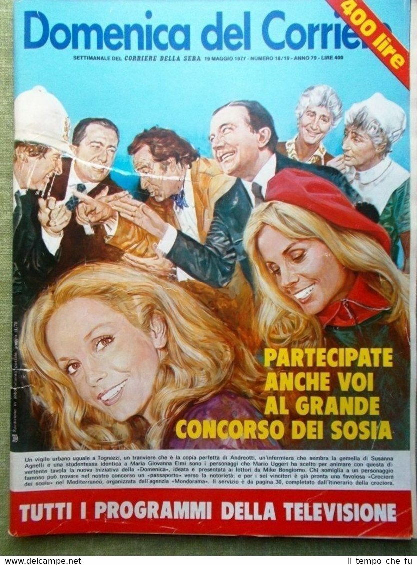 La Domenica del Corriere 19 Maggio 1977 Ferrari Woody Guthrie …