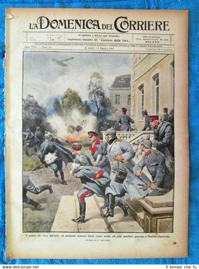 La Domenica del Corriere 2 maggio 1915 WW1 Mezieres - …