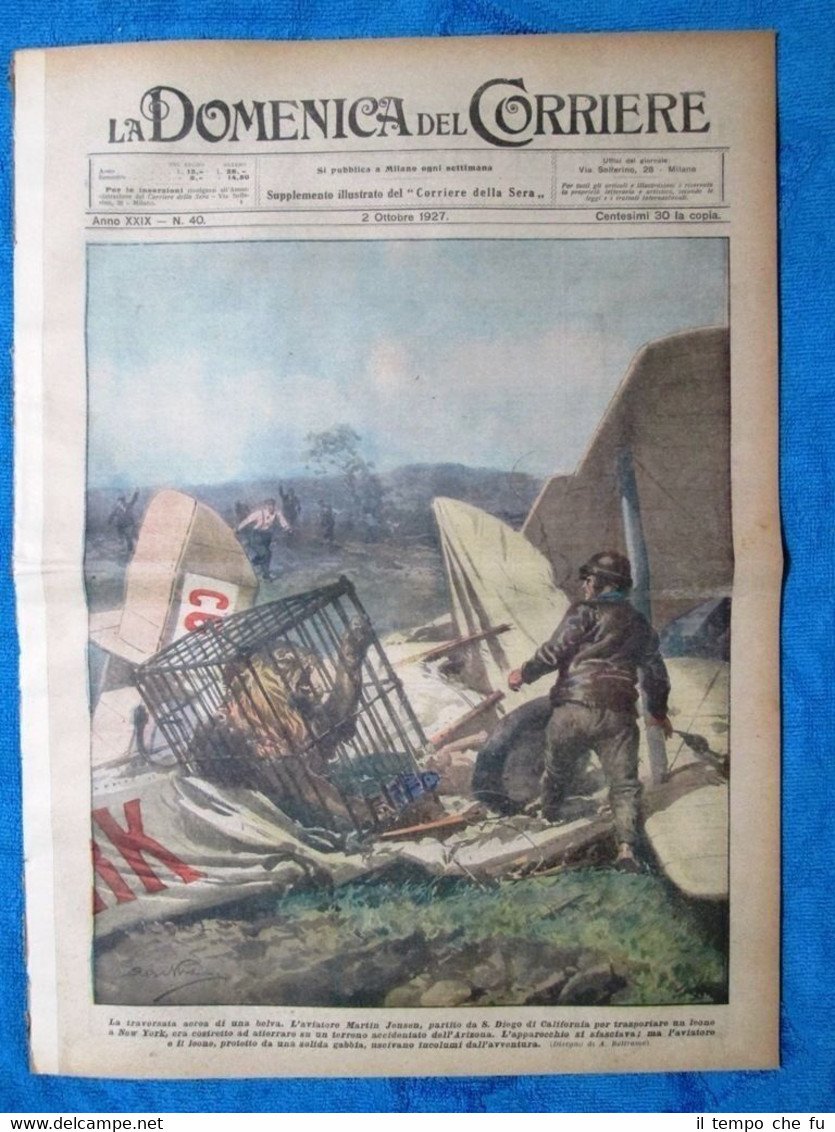 La Domenica del Corriere 2 ottobre 1927 M.Jensen - Philadelphia …
