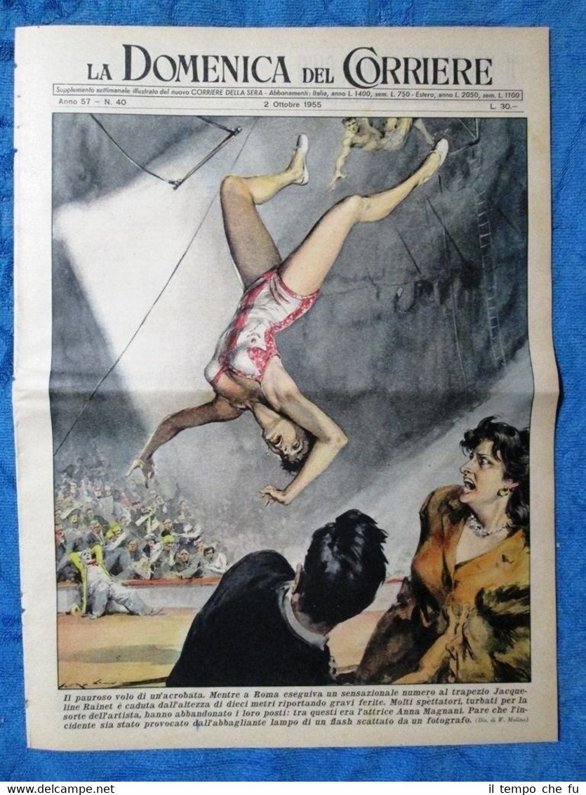 La Domenica del Corriere 2 ottobre 1955 J.Rainet - Wicky …
