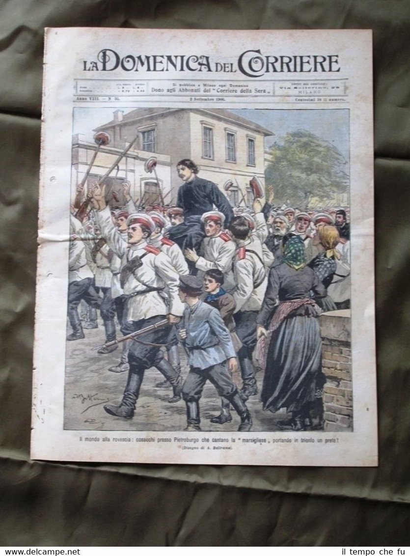 La Domenica del Corriere 2 Settembre 1906 Cosacchi Pietroburgo Milano …
