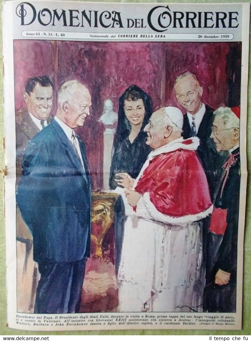 La Domenica del Corriere 20 Dicembre 1959 Crisi Governo Sicilia …
