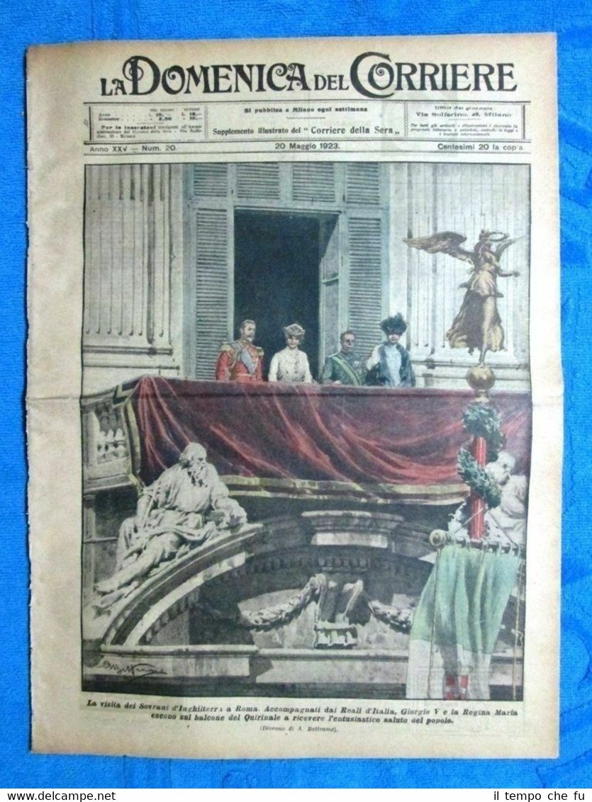 La Domenica del Corriere 20 maggio 1923 Giorgio V e …