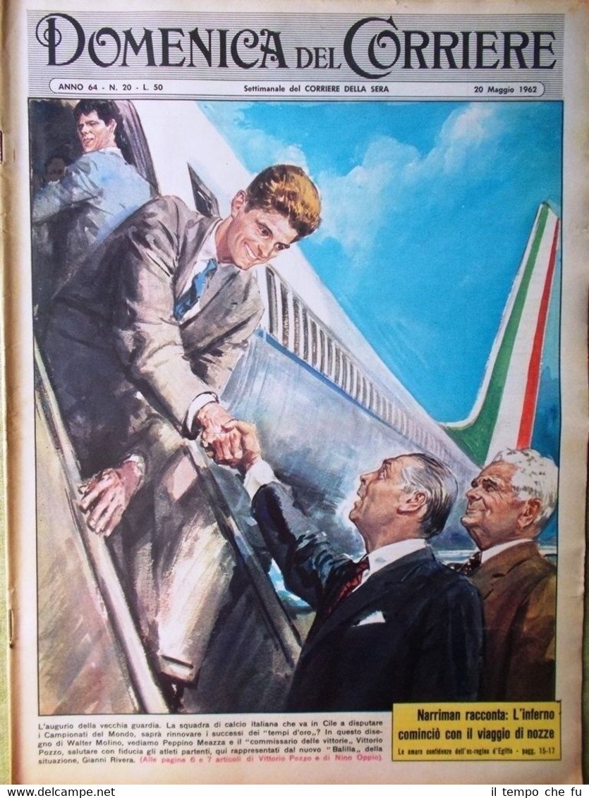 La Domenica del Corriere 20 Maggio 1962 Pozzo Mondiali Teatro …