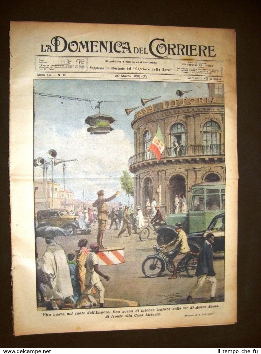 La Domenica del Corriere 20 marzo 1938 Addis Abeba - …