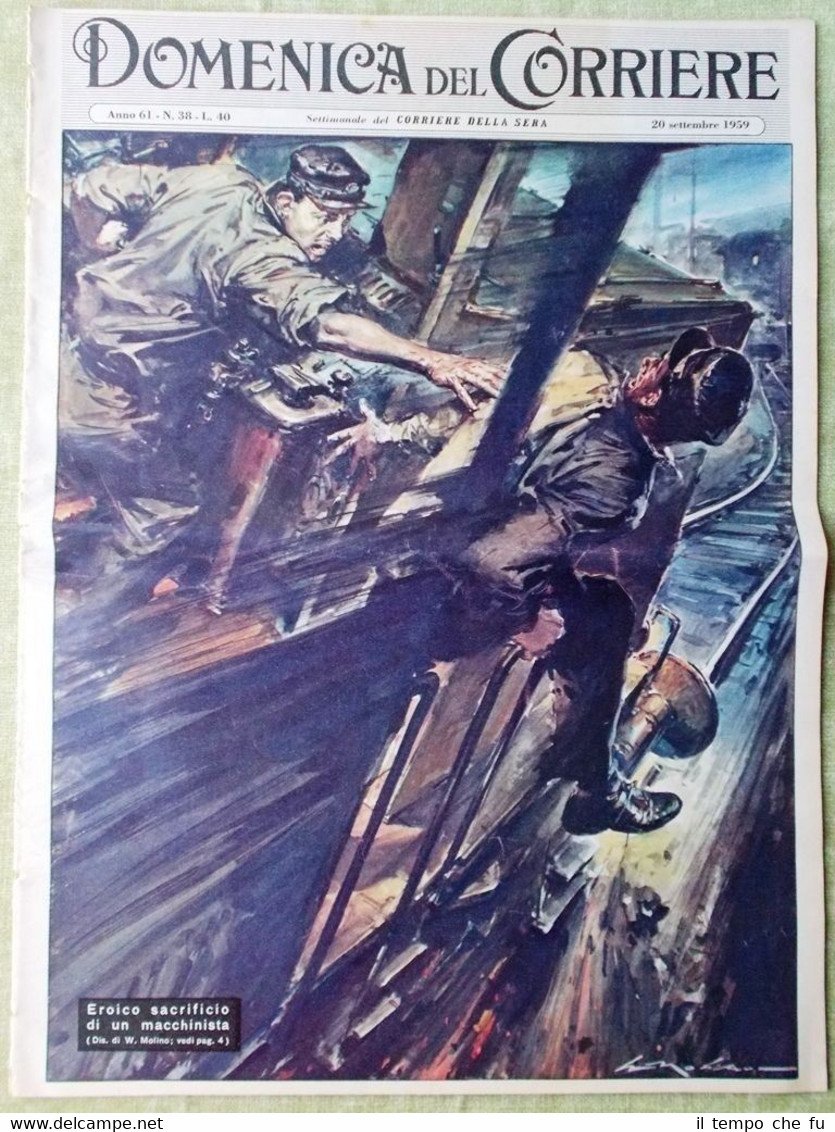 La Domenica del Corriere 20 Settembre 1959 Guerra Fredda Razzo …