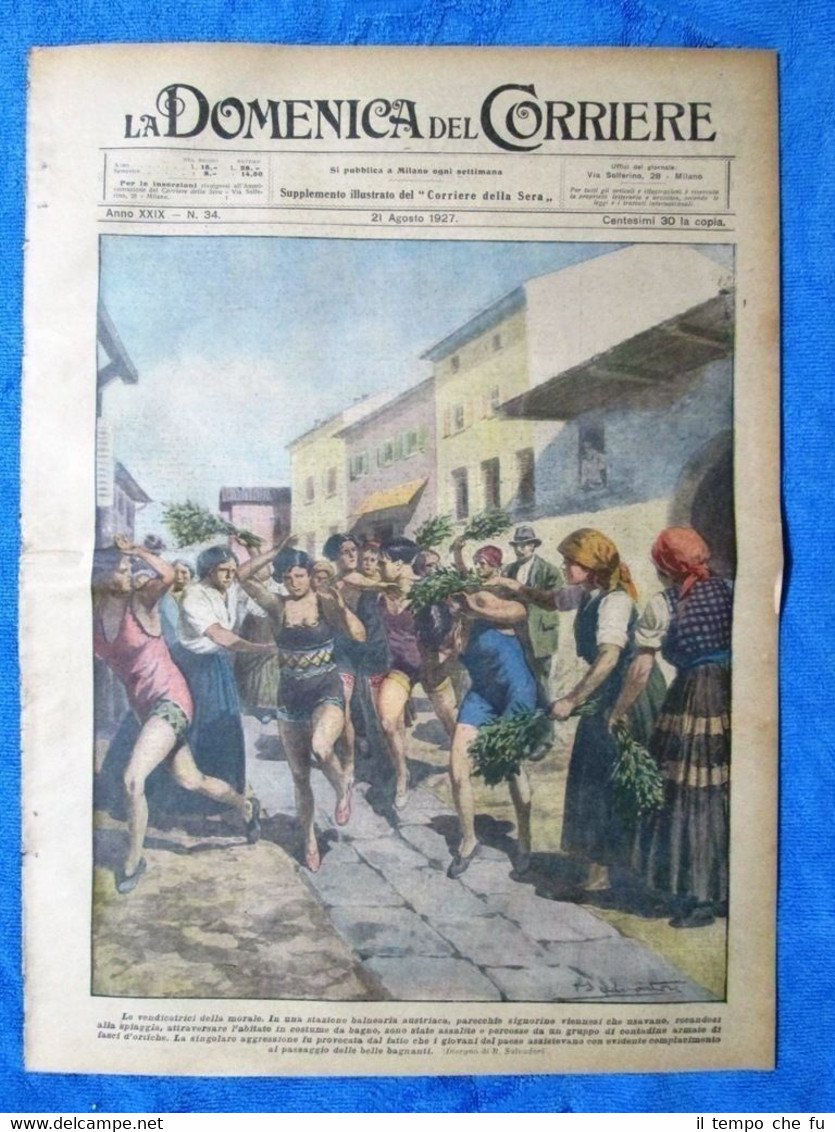 La Domenica del Corriere 21 agosto 1927 Austria - Calgary …