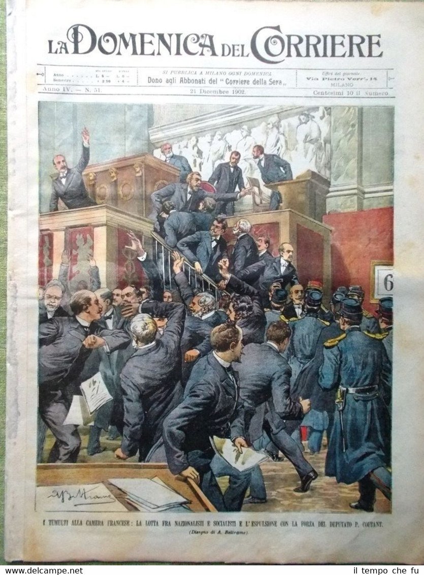 La Domenica del Corriere 21 Dicembre 1902 Mascagni Teatro Milanese …