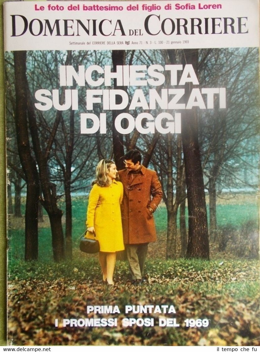 La Domenica del Corriere 21 Gennaio 1969 Morandi Villa Riva …