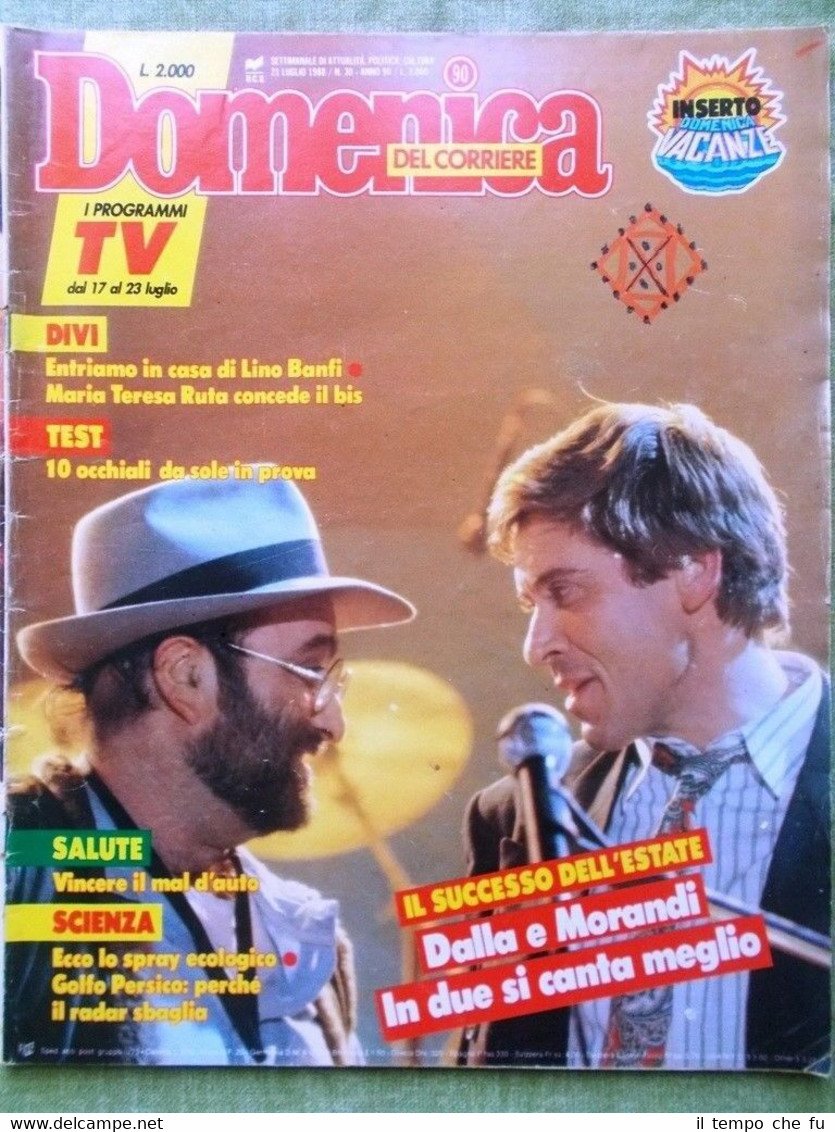 La Domenica del Corriere 21 Luglio 1988 Bikini Dalla Morandi …