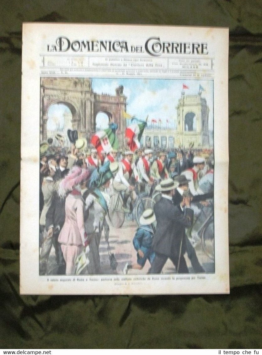 La Domenica del Corriere 21 Maggio 1911 Ciclismo Roma Teatro …