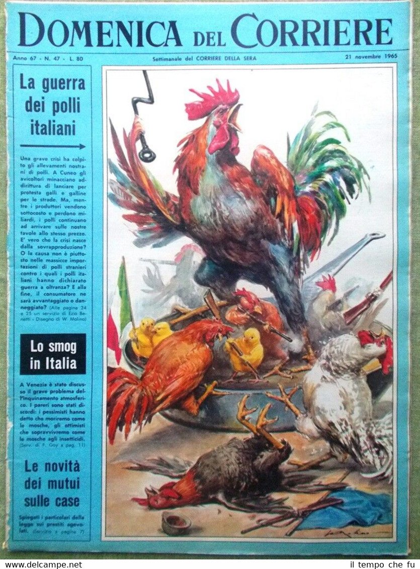 La Domenica del Corriere 21 Novembre 1965 Morte Emma Gramatica …