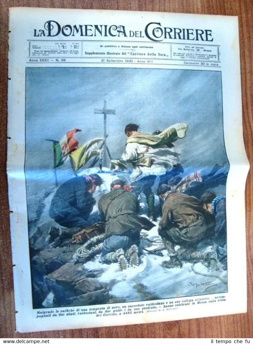 La Domenica del Corriere 21 Settembre 1930 Cervino Pireo Atene …