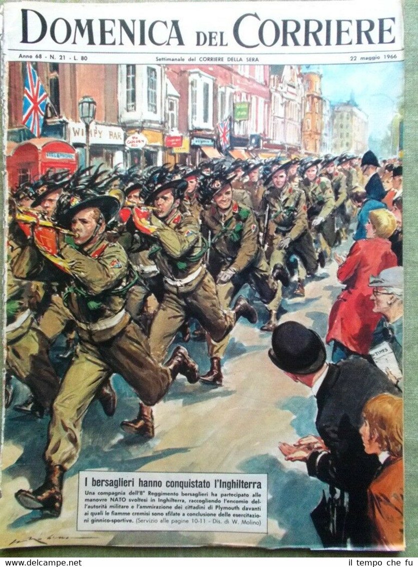 La Domenica del Corriere 22 Maggio 1966 Banditi Sardegna Atomica …