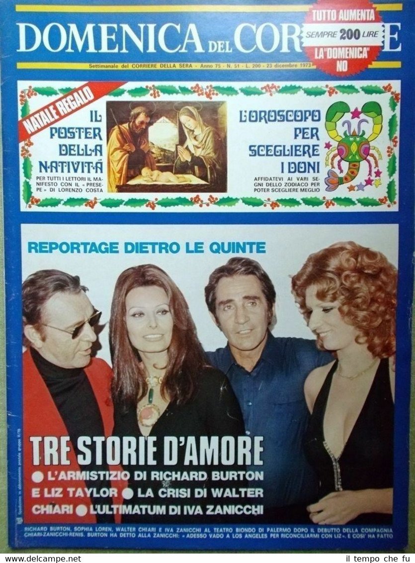 La Domenica del Corriere 23 Dicembre 1973 Sharon Gambino Mafia …
