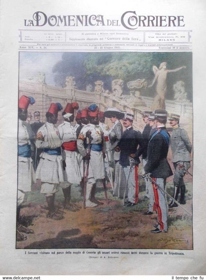 La Domenica del Corriere 23 Giugno 1912 Guerra Italia Turchia …