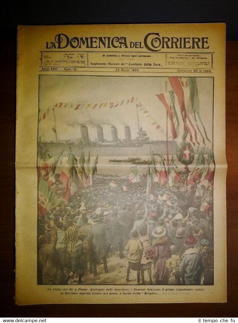 La Domenica del Corriere 23 Marzo 1924 Vittorio Emanuele III- …