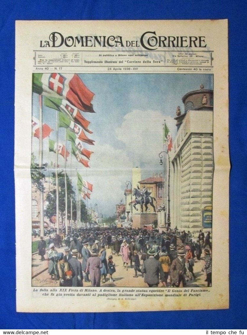 La Domenica del Corriere 24 aprile 1938 Fiera di Milano …