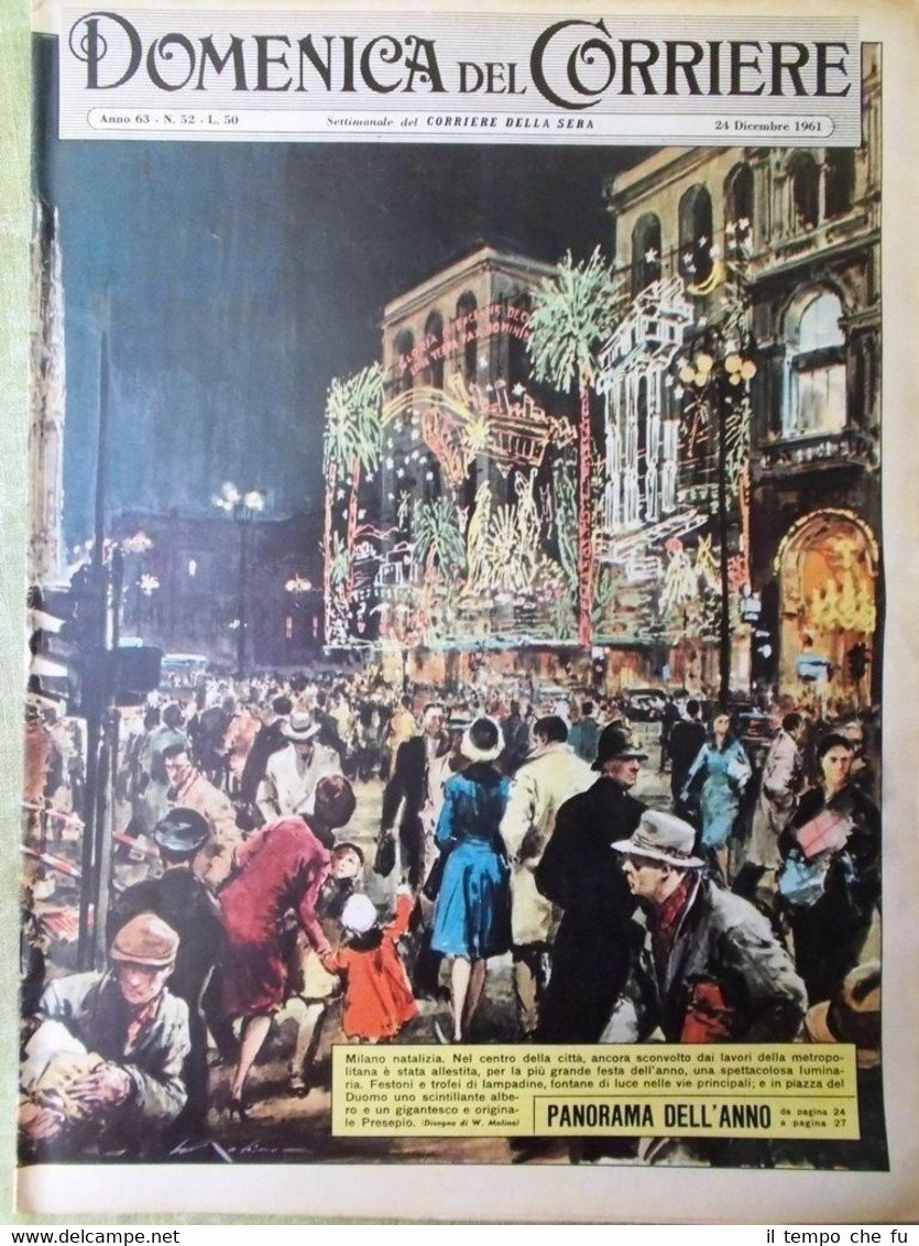 La Domenica del Corriere 24 Dicembre 1961 Gesù Bambino Besnard …