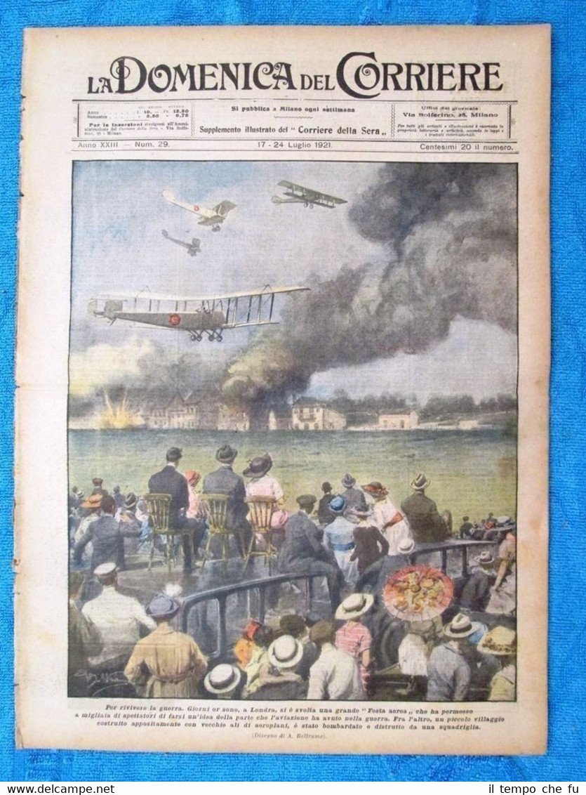 La Domenica del Corriere 24 luglio 1921 Londra - Rosita …