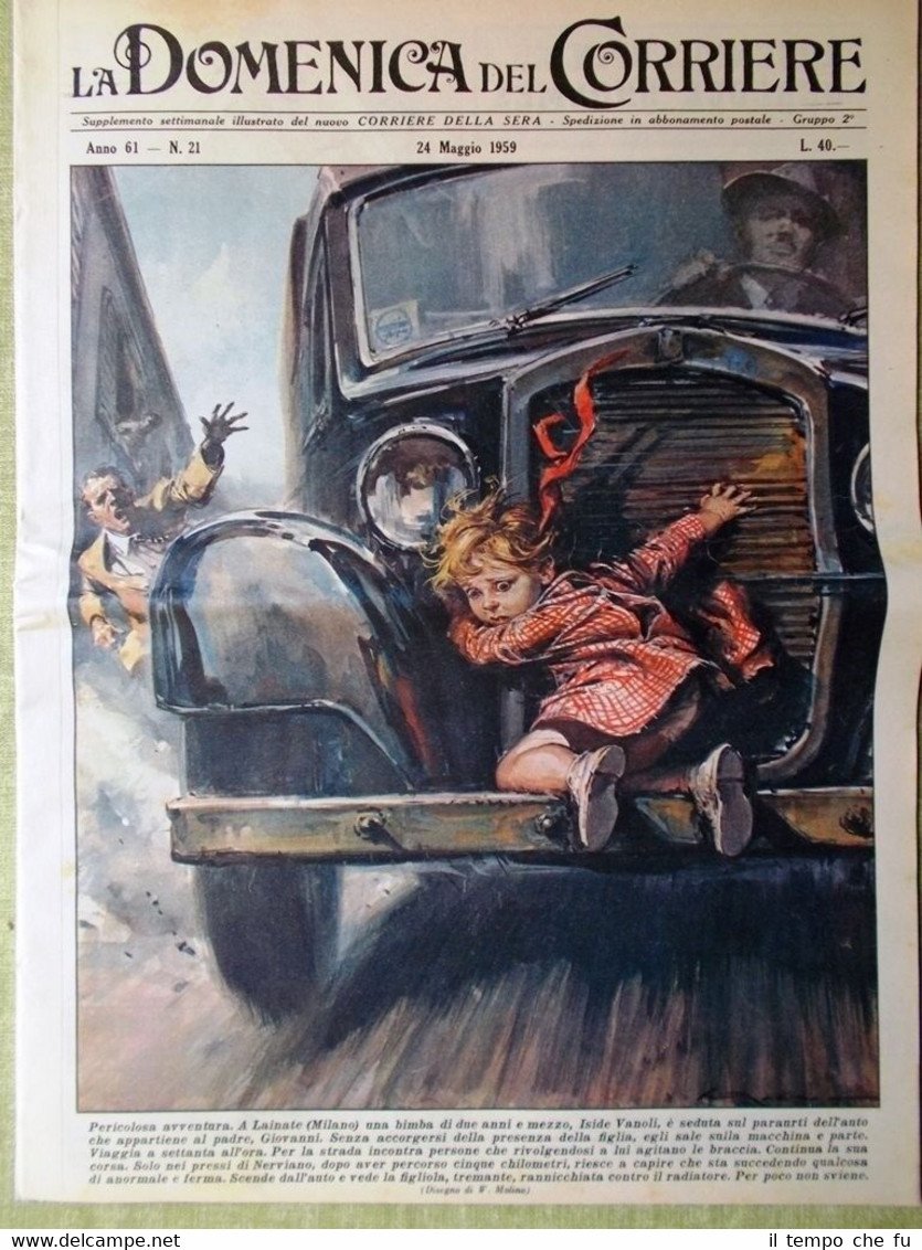 La Domenica del Corriere 24 Maggio 1959 Rembrandt Antibiotici Fisher …