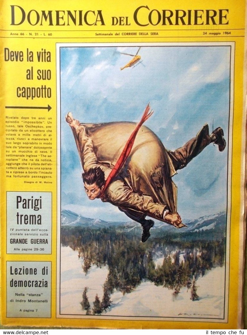 La Domenica del Corriere 24 Maggio 1964 Sinatra Brosio WW1 …