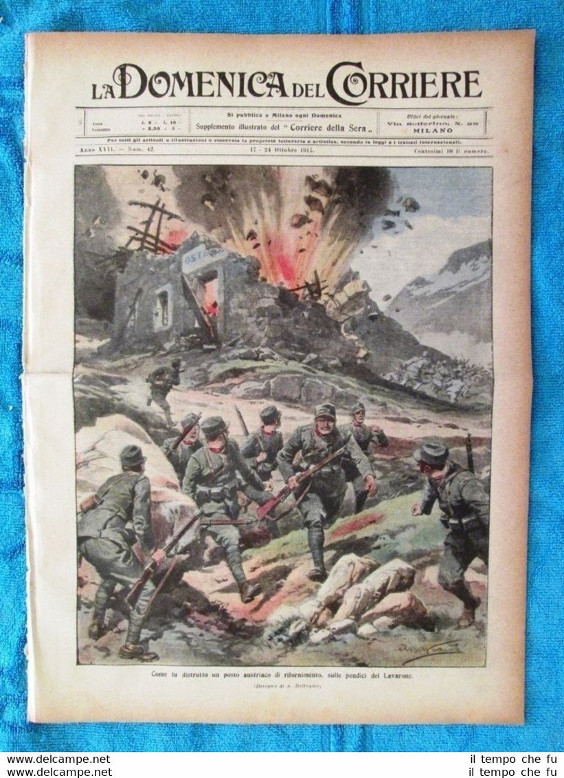 La Domenica del Corriere 24 ottobre 1915 WW1 Lavarone - …