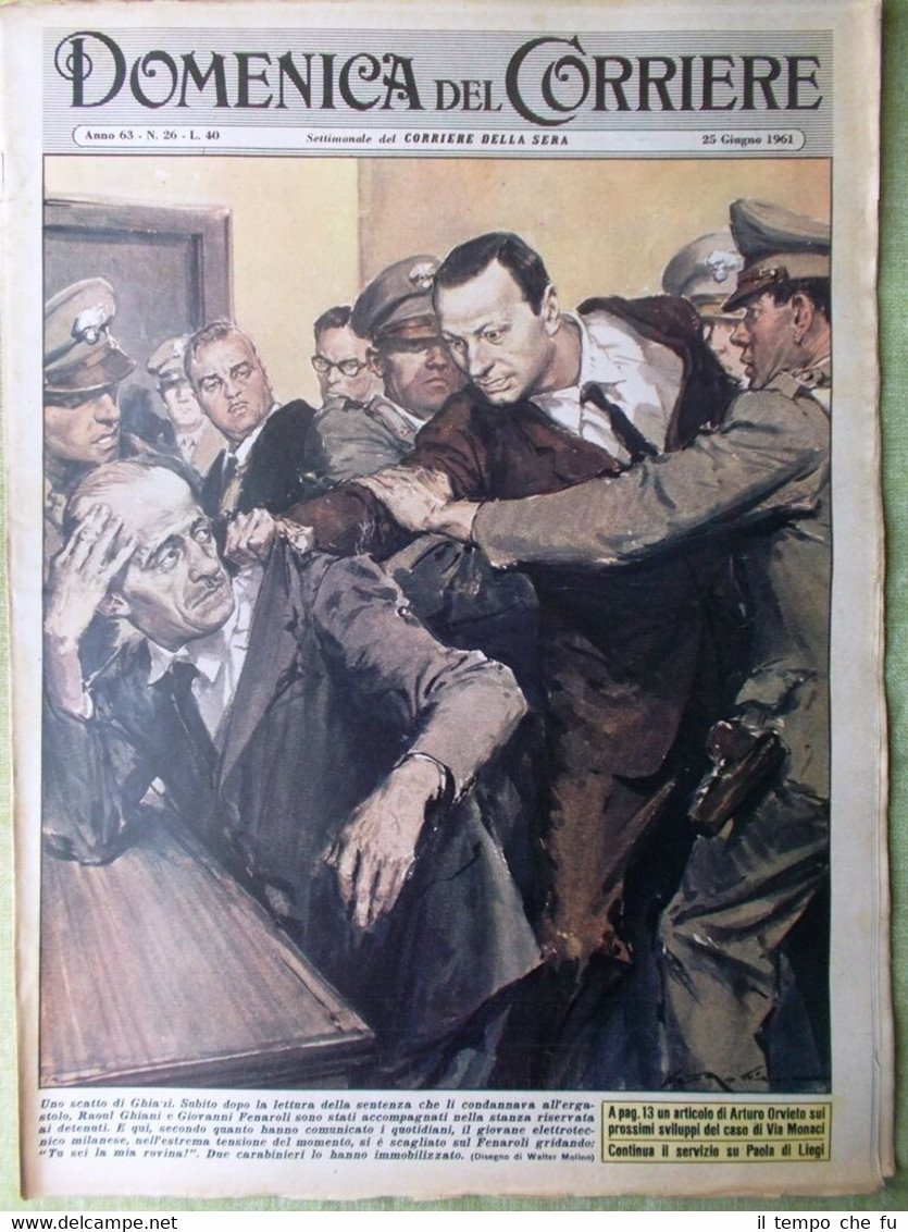 La Domenica del Corriere 25 Giugno 1961 Ghiani Fenaroli Alto …
