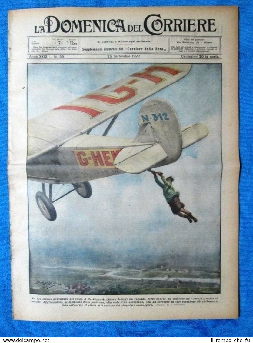 La Domenica del Corriere 25 settembre 1927 Hackensack - New …