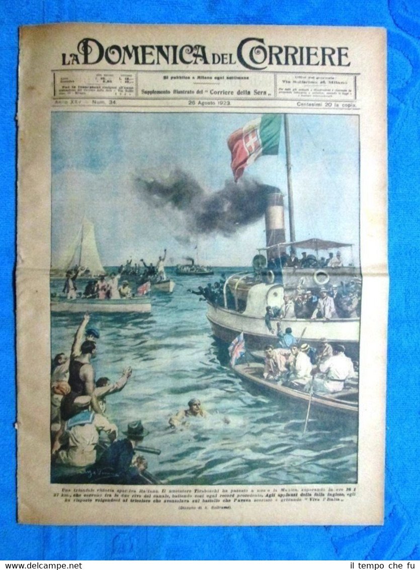 La Domenica del Corriere 26 agosto 1923 Tiraboschi - Guida …