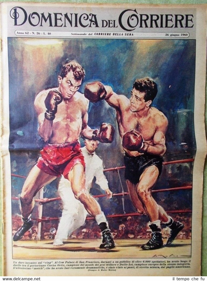 La Domenica del Corriere 26 Giugno 1960 Duilio Loi Carlos …