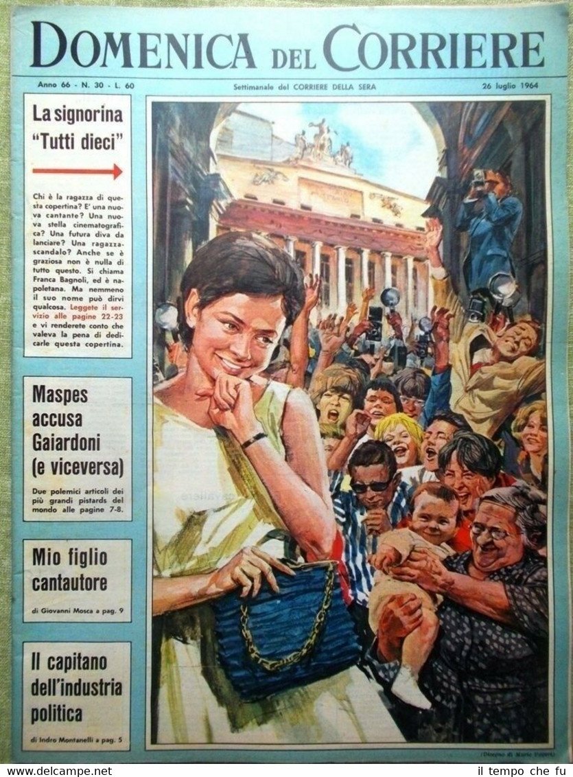 La Domenica del Corriere 26 Luglio 1964 WW1 Mosca Enrico …
