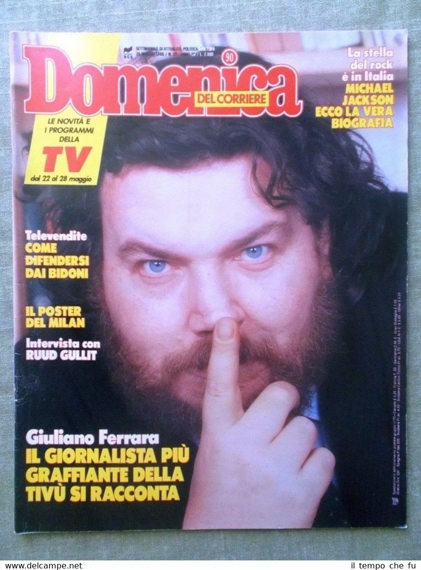 La Domenica del Corriere 26 Maggio 1988 Michael Jackson Ruud …