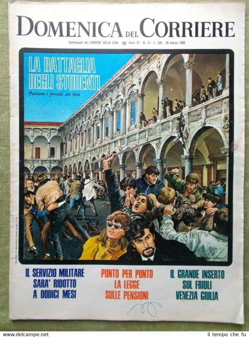 La Domenica del Corriere 26 Marzo 1968 007 Power Pavone …