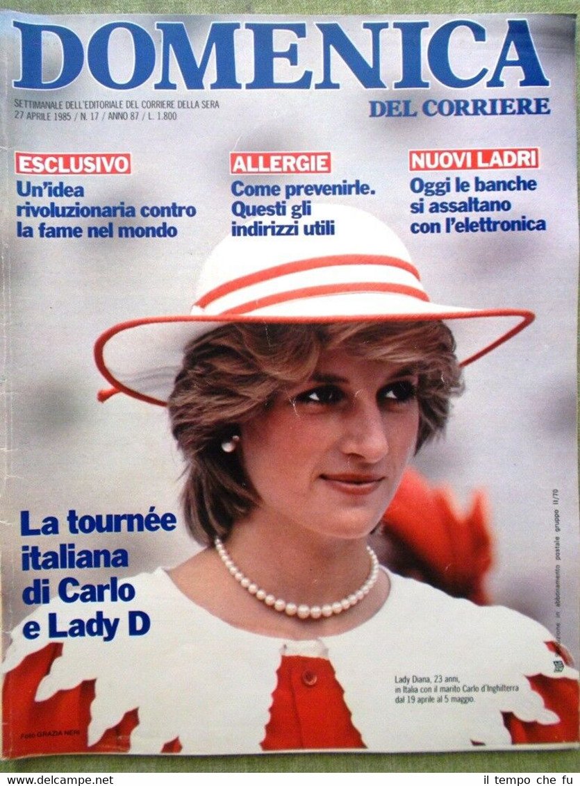 La Domenica del Corriere 27 Aprile 1985 Carlo Lady Diana …