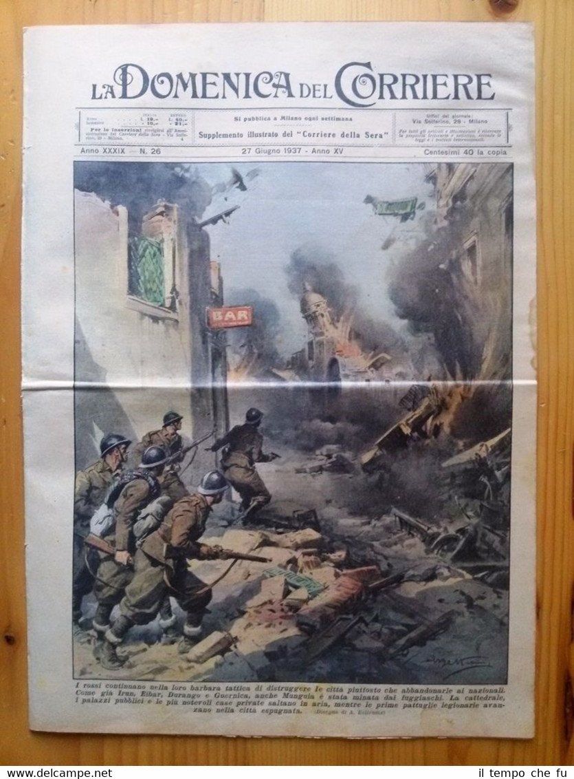 La Domenica del Corriere 27 giugno 1937 Munguia - Sumatra …