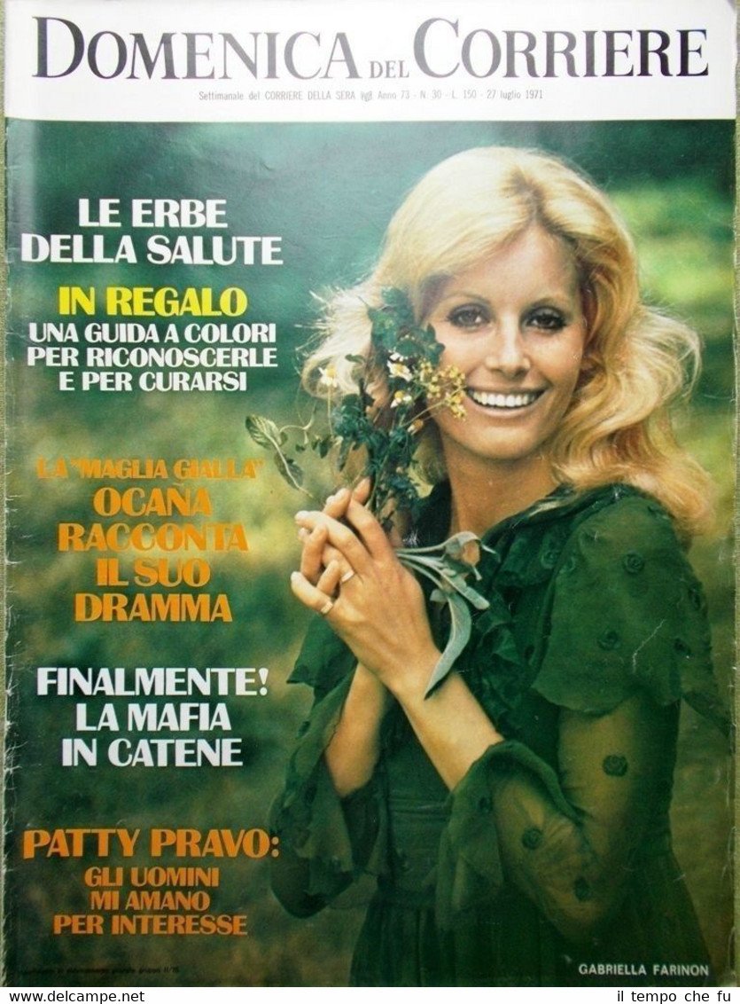 La Domenica del Corriere 27 Luglio 1971 Mafia Bagarella Riina …