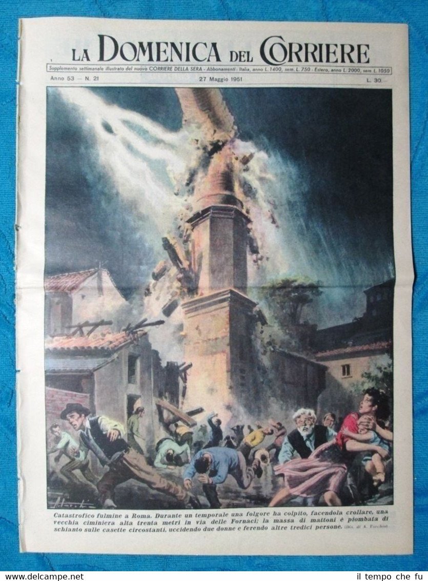 La Domenica del Corriere 27 maggio 1951 Roma - San …