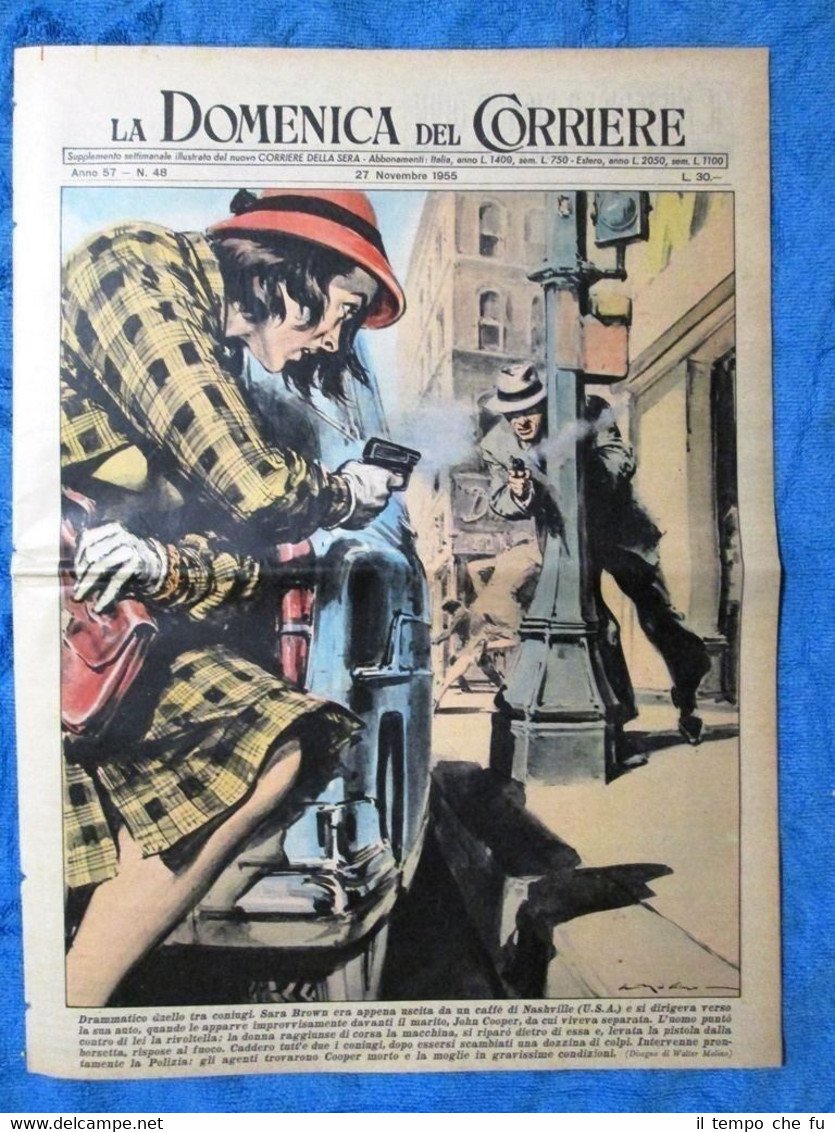 La Domenica del Corriere 27 novembre 1955 Nashville - Addis …