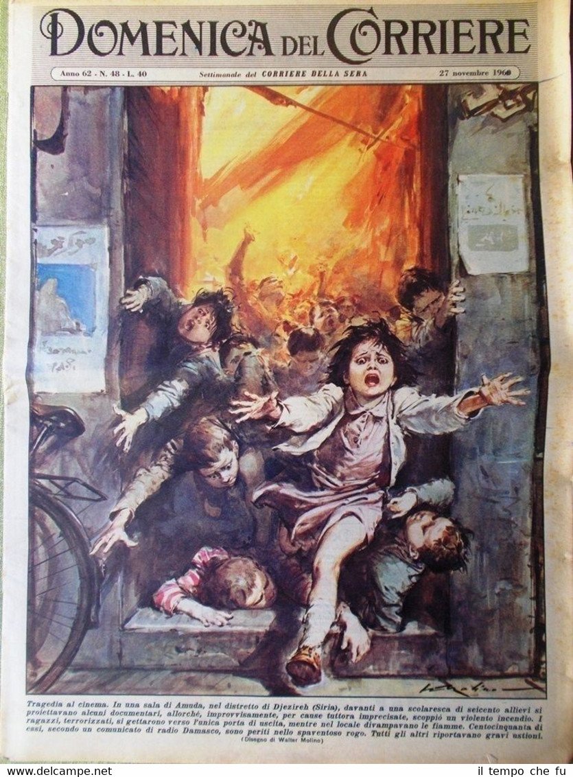 La Domenica del Corriere 27 Novembre 1960 Clark Gable Marilyn …