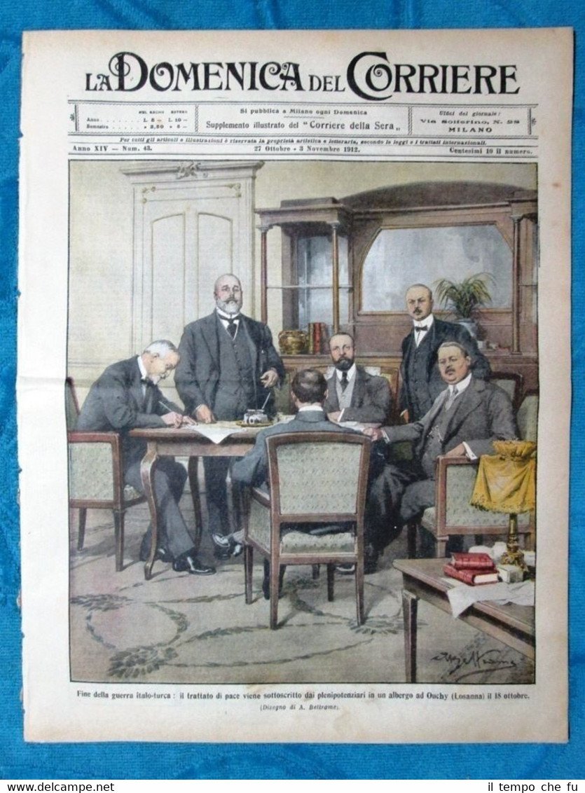 La Domenica del Corriere 27 ottobre 1912 Italia vs Turchia …