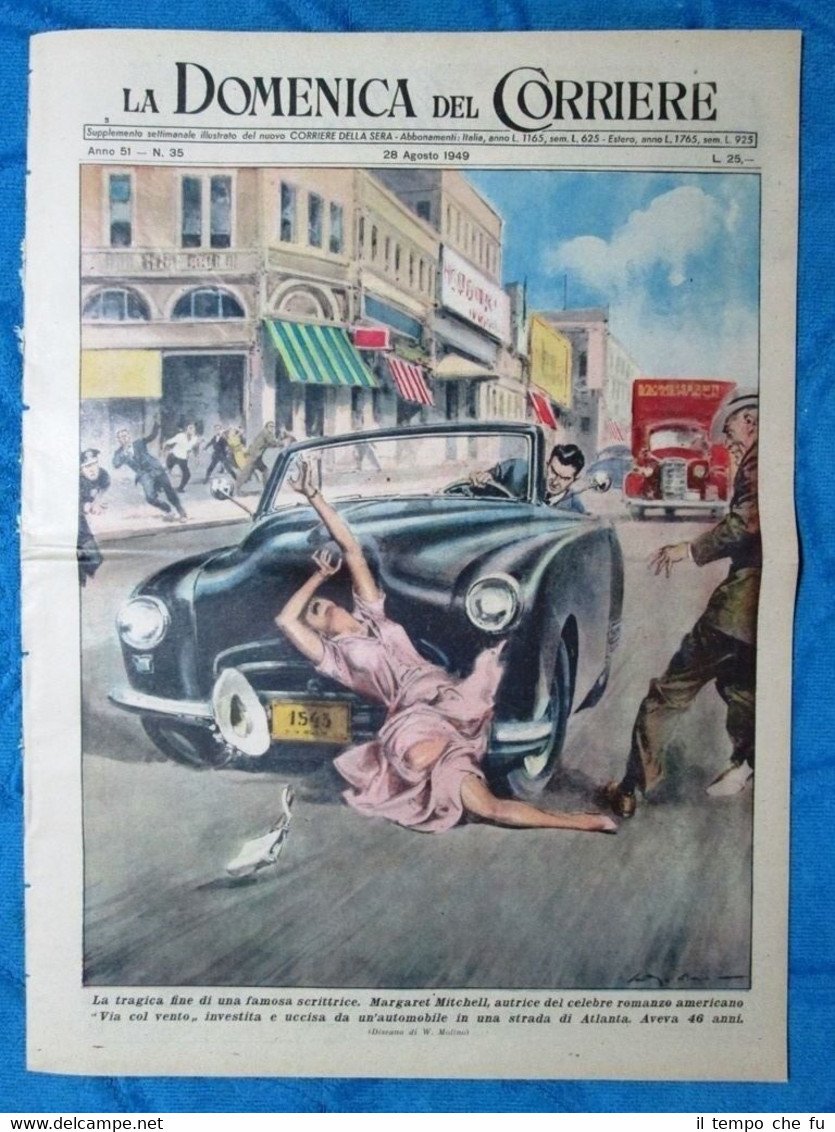 La Domenica del Corriere 28 agosto 1949 Margaret Mitchell - …