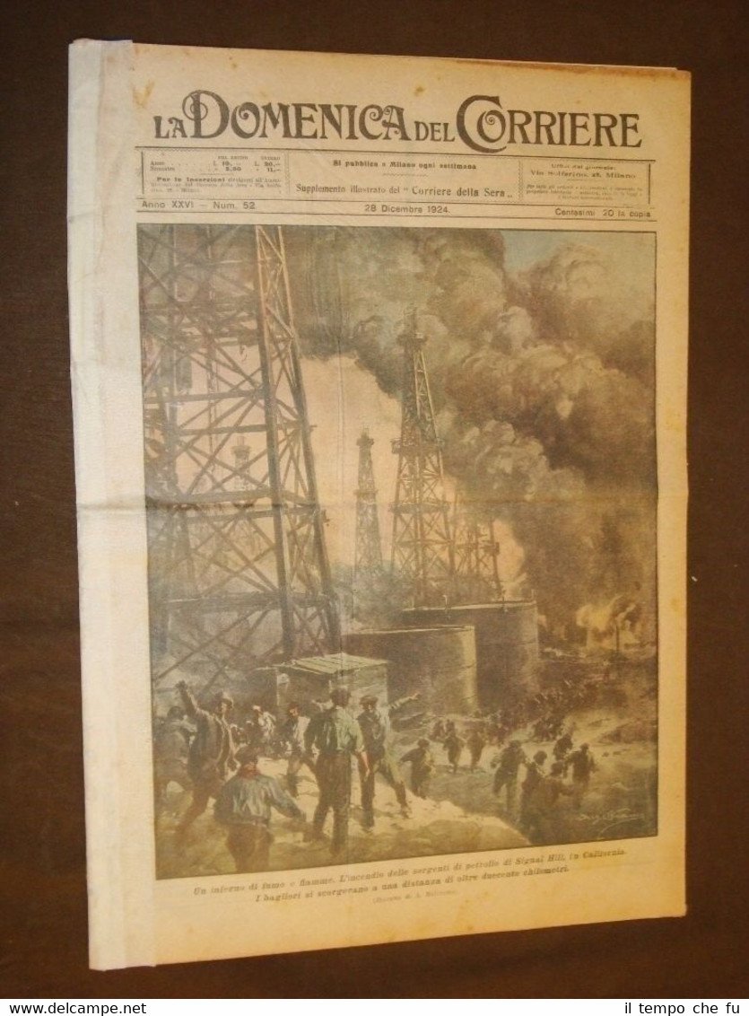 La Domenica del Corriere 28 dicembre 1924 Signal Hill Polo …