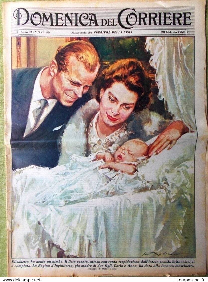 La Domenica del Corriere 28 Febbraio 1960 Chessman Milazzo Benois …