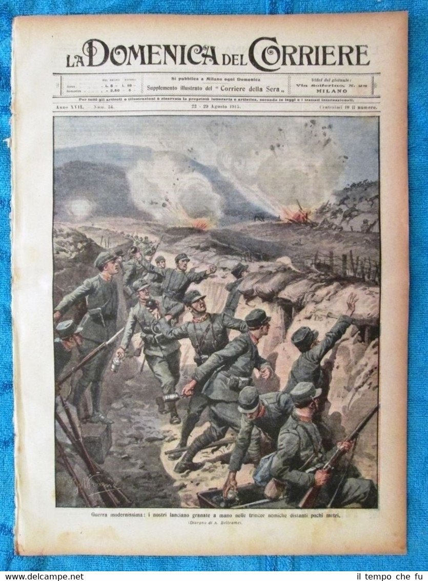 La Domenica del Corriere 29 agosto 1915 WW1 Guerra - …