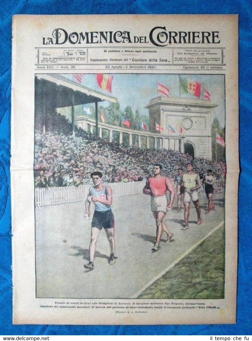 La Domenica del Corriere 29 agosto 1920 Ugo Frigerio - …